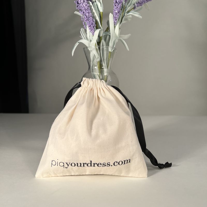 Cadeaux Taille personnalisée Petit Gros Sac de mousseline blanche Bijoux toile de coton sac à cordes