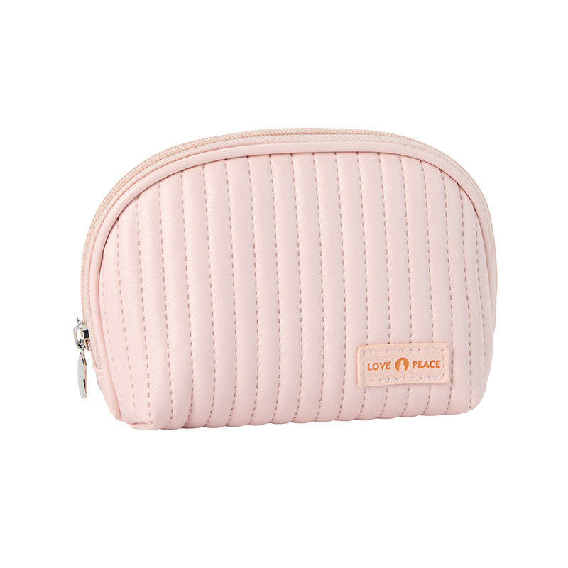 Logo en cuir sacs cosmétiques style gâteau maquillage organisateur sacs pour les cosmétiques commodité
