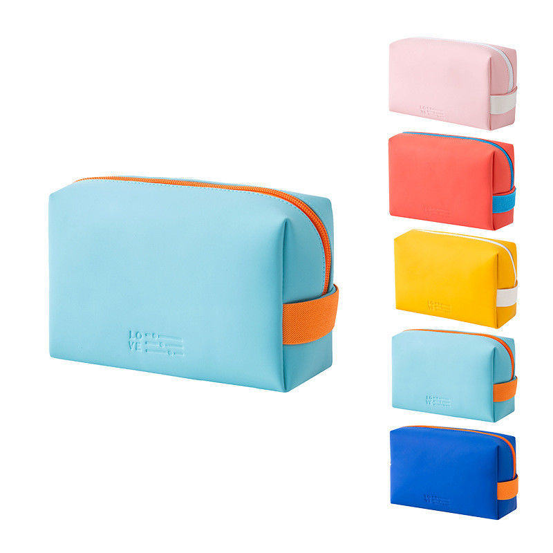 Boîte d'organisation de sac cosmétique de voyage en cuir polyester polyvalent portable pour femmes