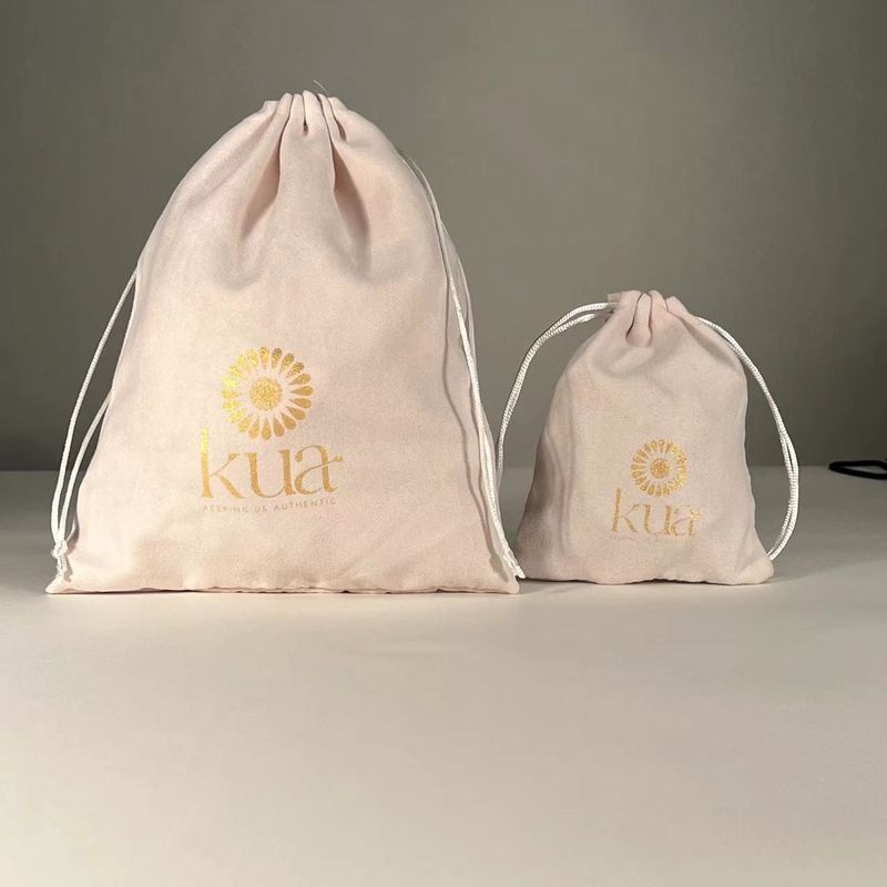 Sac d'emballage de bijoux en microfibre personnalisé avec logo