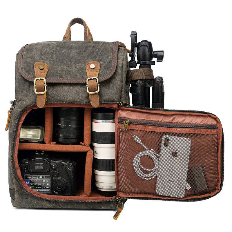 Sac à dos pour appareils photo numériques et ordinateurs portables en couleurs personnalisées