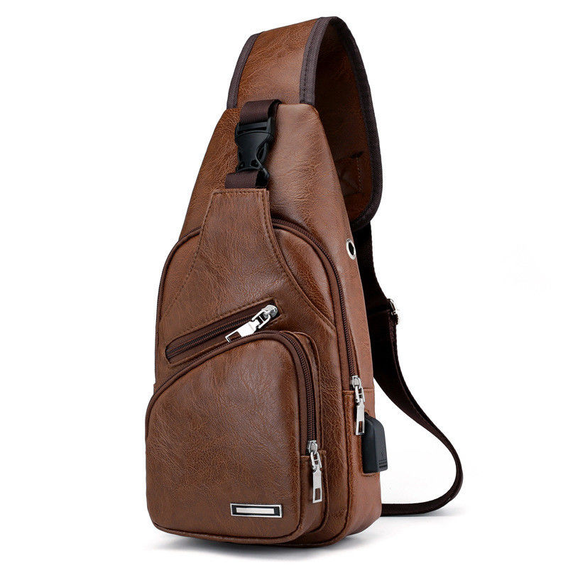 Sac de messager en cuir en PU imperméable à l'eau de couleur personnalisée pour le bureau des hommes Petites mallettes