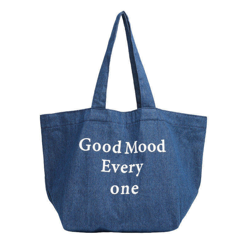 Sac à lettres en denim de toutes saisons personnalisé pour une grande capacité et plus