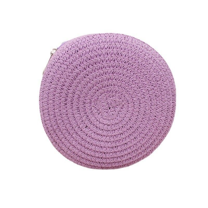 Unisexe sac de plage de tendance rétro sac à main en paille tissée pour sacs à main de grande capacité