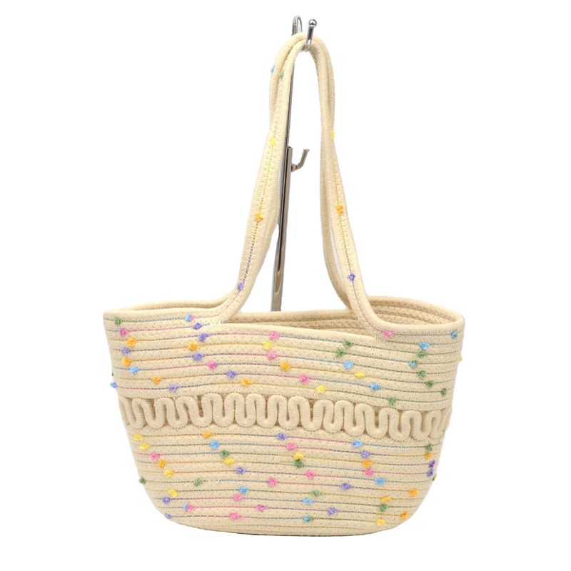 Sacs à cordes de coton concis pour femmes Idéal pour la mode d'été et les escapades à la plage