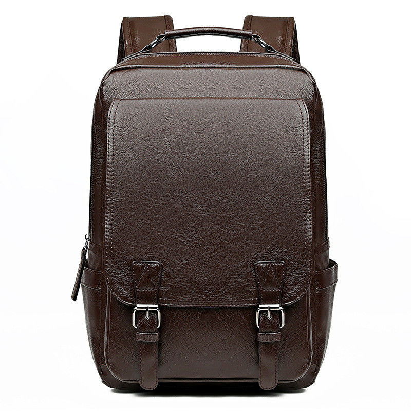 Sac à dos d'ordinateur portable pour homme en cuir PU accepté OEM/ODM avec intercalaire interne d'ordinateur