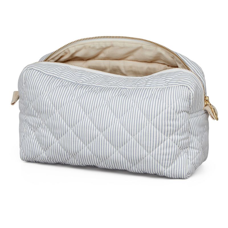 Logo personnalisé à motif solide Sac en coton souple et gonflé Sac cosmétique en coton biologique