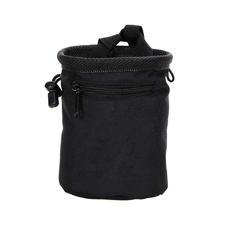 Couleur personnalisée Fermeture ouverte Bouldering Chalk Bag Bucket pour l'escalade des rochers
