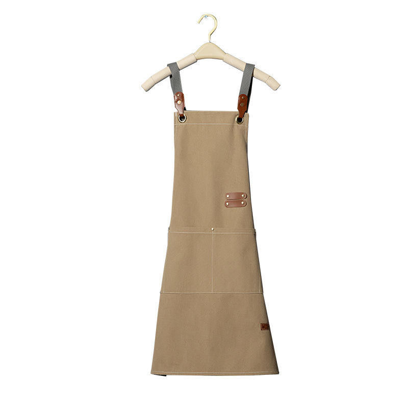 OEM/ODM Acceptable tablier utilitaire en toile cireuse pour le jardinage de cafés et restaurants