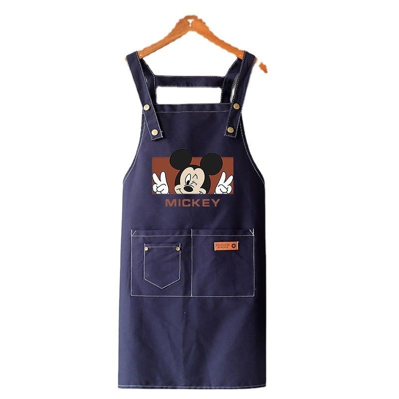 Coton toile imperméable Chef tablier de cuisine pour les cafés Restaurants Cuisine BBQ Tablier de tissu