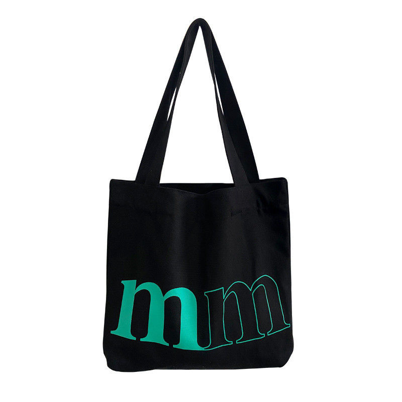 Logo personnalisé Sac à lettres en toile pour printemps et été Sac à épaule vert
