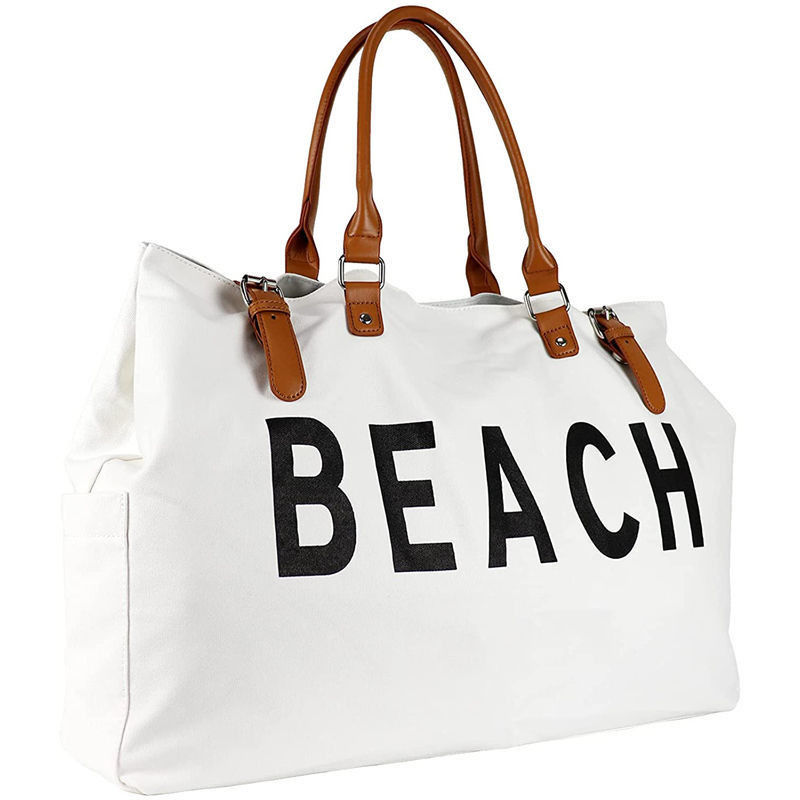 Sac à main en toile personnalisé 2023 Design Gros sac de plage pour femmes imperméable à l'eau et à sable