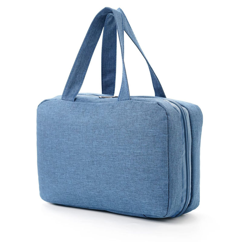 Sac de toilettes de voyage imperméable à l'eau polyester portable pour des options de couleurs personnalisées