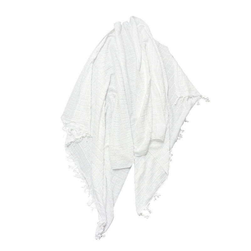 Polyester musulman de couleur blanche serviette Ihram pour hommes pour le Hajj/Ehram et autres Type de motif