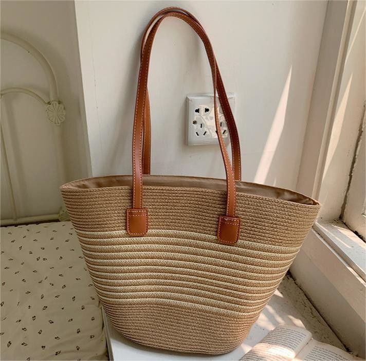 Mexicain à la mode français panier de paille sacs de plage tissés 2024 sac à main pour femmes