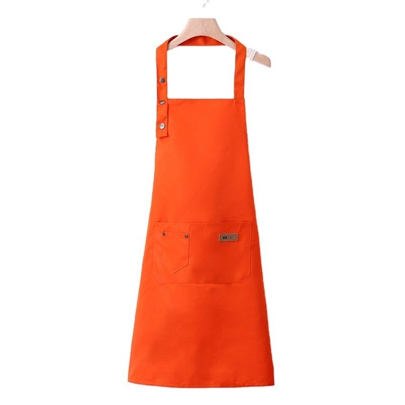 Avant-tête de coton de toile neutre avec logo personnalisé avant-tête de cuisine imperméable