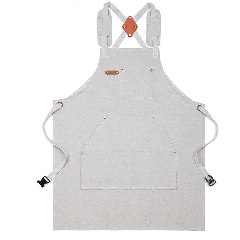 Gardienne Uniforme Chef imperméable tablier pour café Restaurants Cuisine en toile de coton