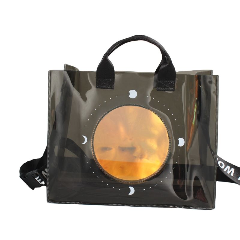 Sac à dos en PVC de couleur personnalisé pour les besoins d'achat à la mode et clairs