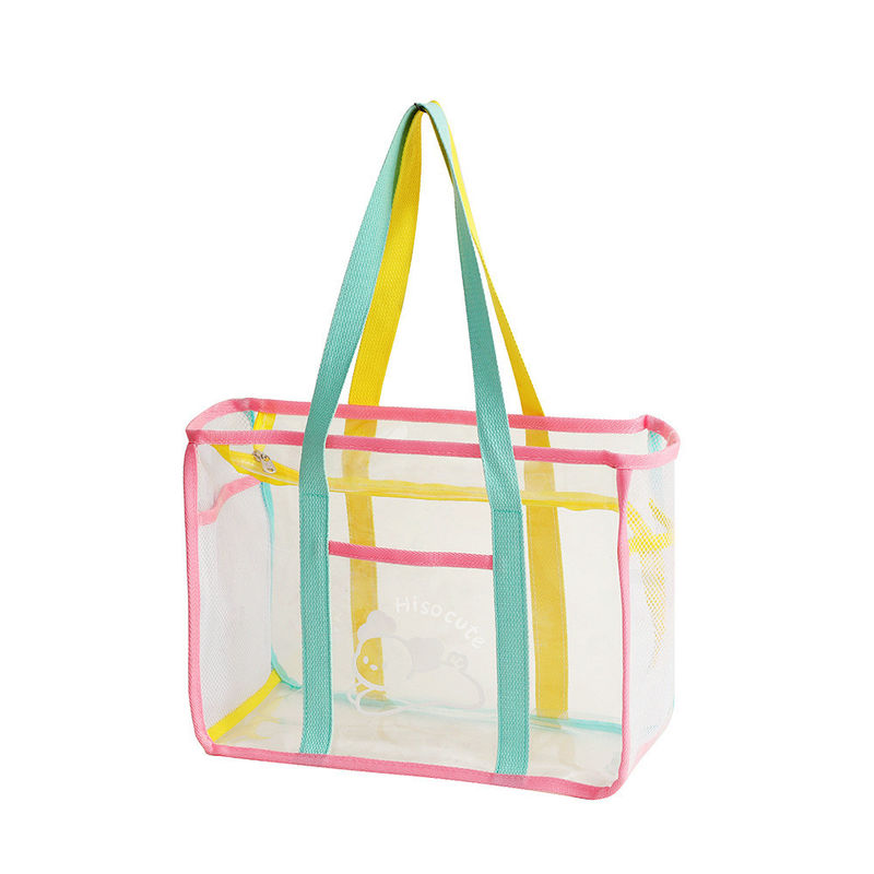 Sac à main en PVC transparent, couleurs de bonbons claires, en forme de U, sac à main pour femmes