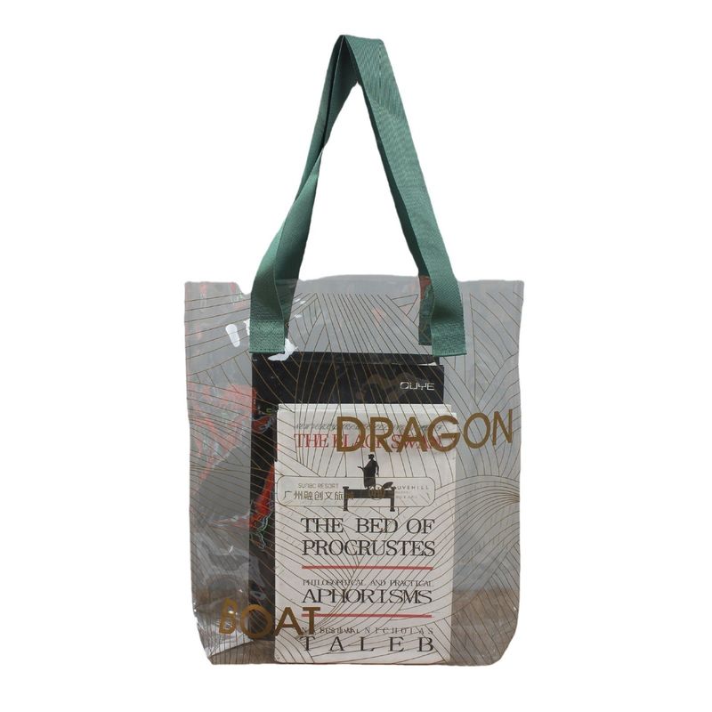 Sac de plage de luxe en plastique transparent en PVC pour femmes