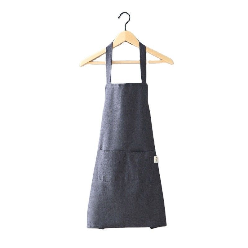 Le dernier tablier à la mode pour cuisiner et jardiner en polyester de coton noir pur