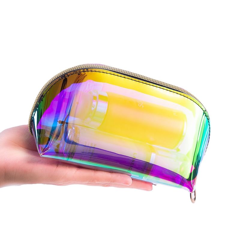 Logo de sac cosmétique laser TPU personnalisé imprimé pour stockage portable par Chic Ritzy