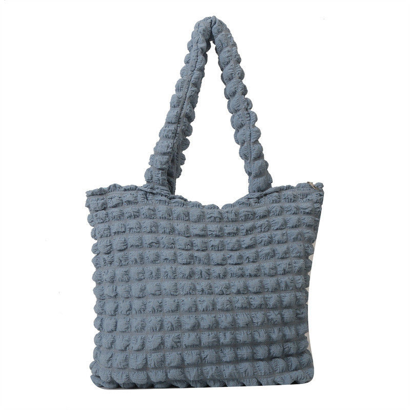 Personnalité Boule de fleur en couette sous les aisselles sac à main sac de magasinage sac à nuages rides pour femmes