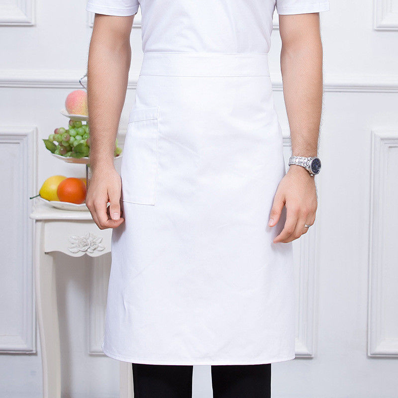Logo personnalisé imprimé ceinture réglable demi-taille tablier pour la vie quotidienne en lin