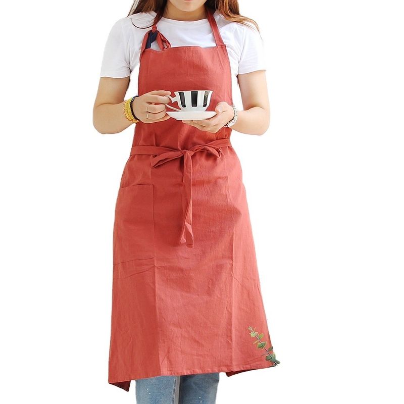 OEM/ODM Acceptable Design personnalisé tablier en lin de coton pour la cuisine Cuisine Chef ménage