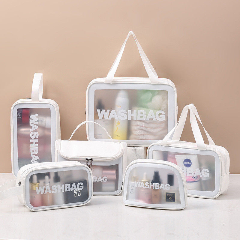 Fermeture à fermeture à glissière Sac de maquillage de beauté personnalisé avec logo imprimé et sac cosmétique de voyage