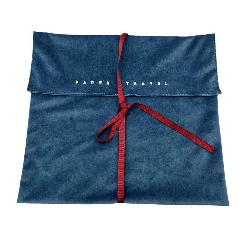 Logo personnalisé imprimé Bowknot Flip Packaging Bag pour des solutions d'emballage de style vintage