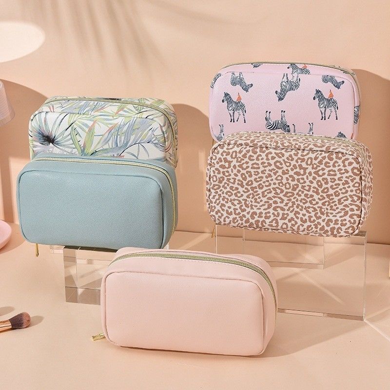 Sac de maquillage personnalisé de couleur avec fermeture à glissière étanche