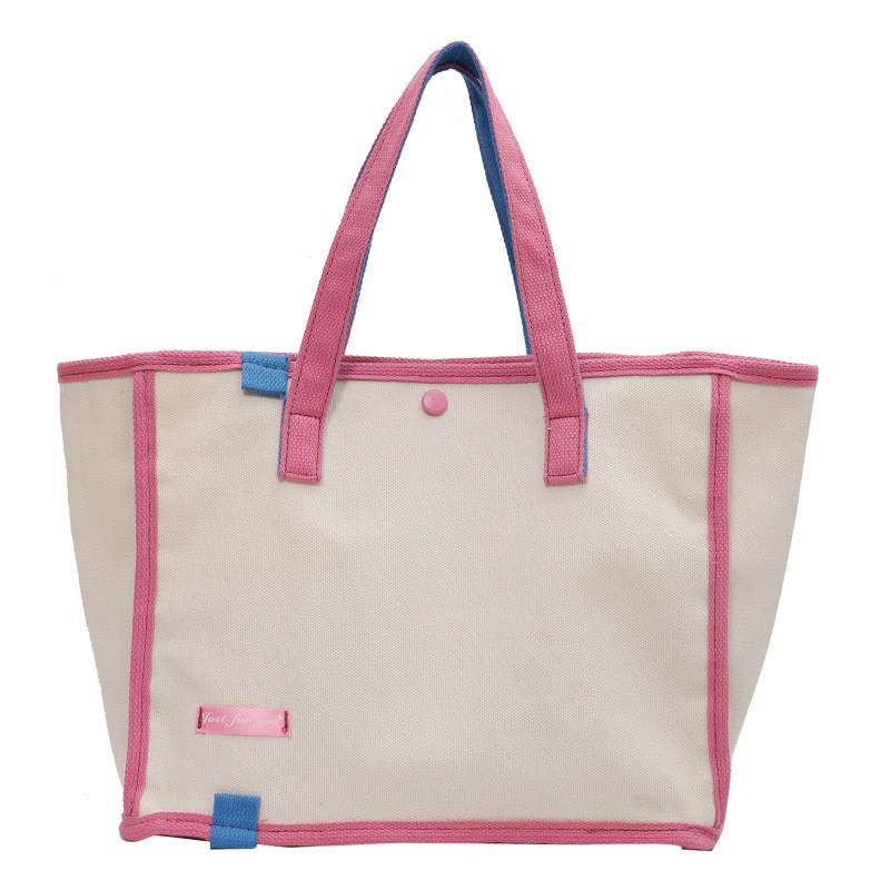 Mode recyclé naturel simple personnalisé écologique imprimé toile coton sac à dos