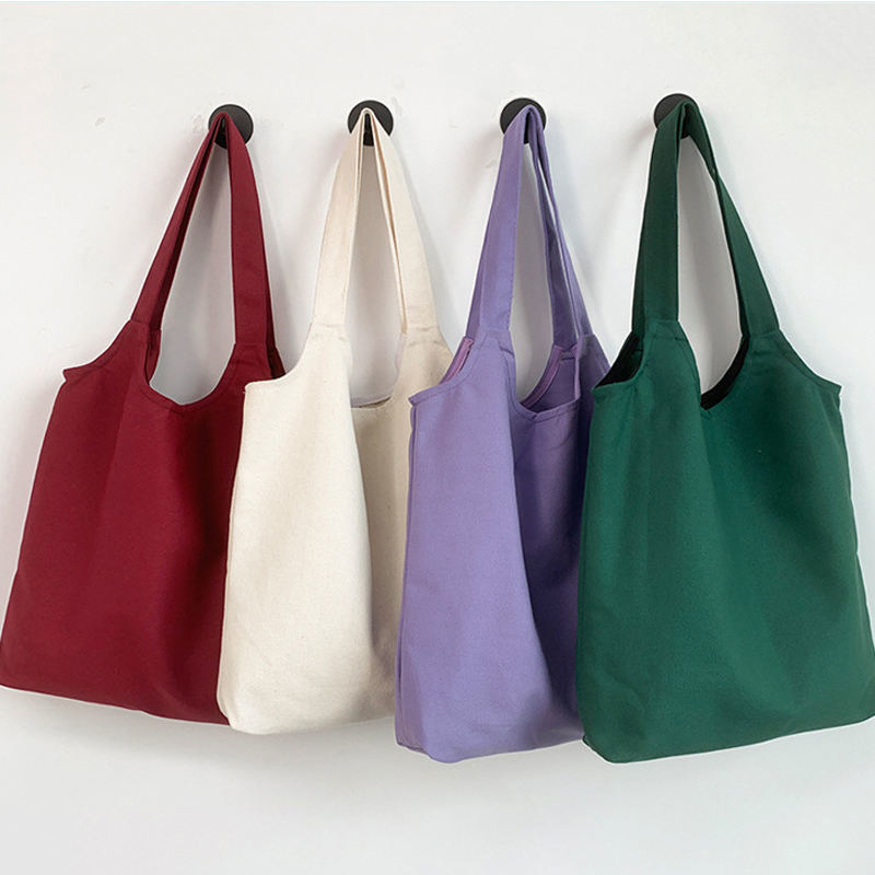 Sac à main personnalisé sac de shopping en toile de coton recyclable avec marque personnalisée