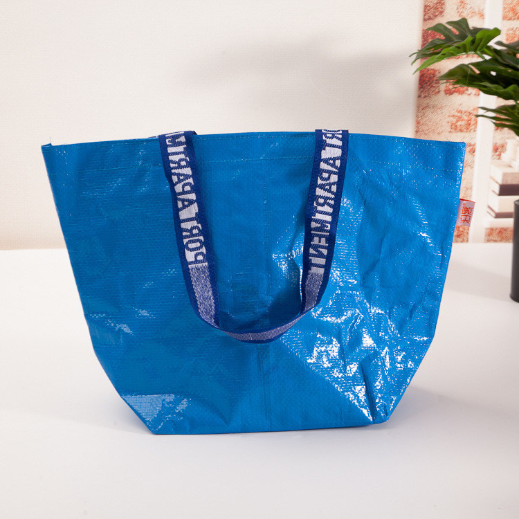Sacs de magasinage tissés Pp imperméables à l'eau pour la promotion de couleurs personnalisées et écologiques