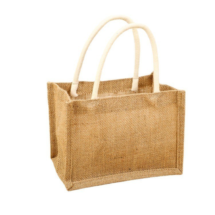 Sac à dos de jute en petite taille sur mesure pour les achats Couleur personnalisée et OEM / ODM acceptable