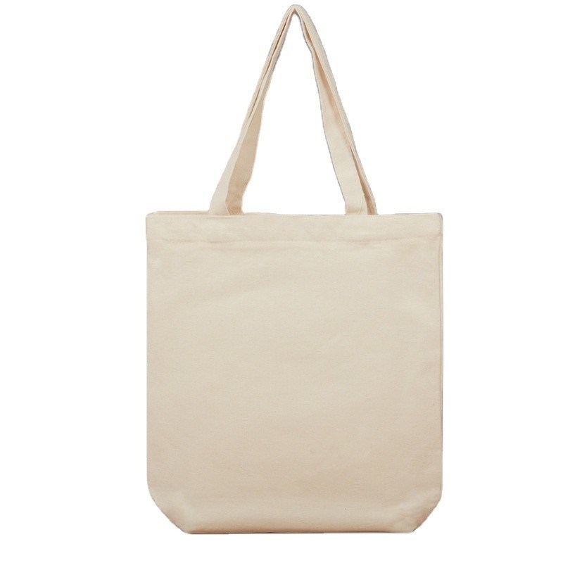 Medium 30-50cm Sac de magasinage écologique personnalisé Sac d'épaule en toile pour cadeau réutilisable Plain