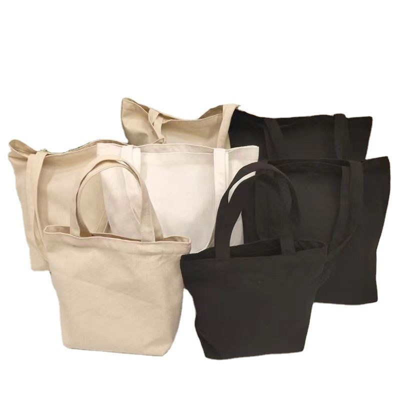 Sac à main en coton organique avec logo personnalisé Sac de magasinage recyclé