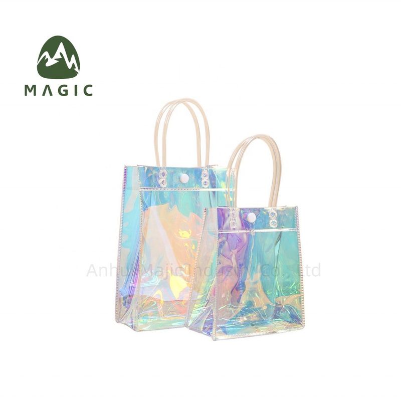 Logo personnalisé Accepté Sac à main imperméable pour femmes Sac de magasinage en TPU recyclé