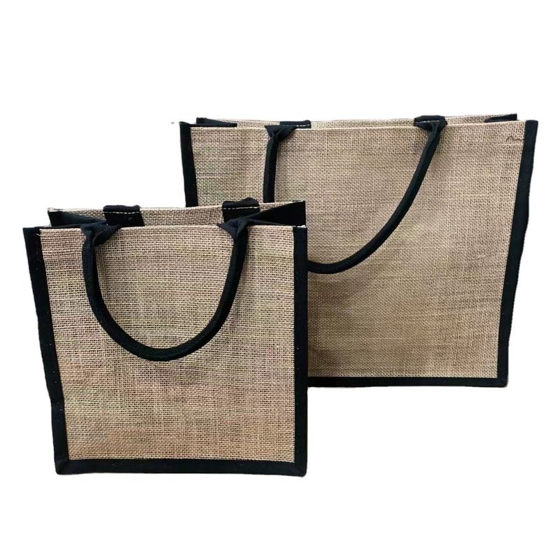 Cadeaux sac à main personnalisé en jute en écorce naturelle écologique pour le tote réutilisable