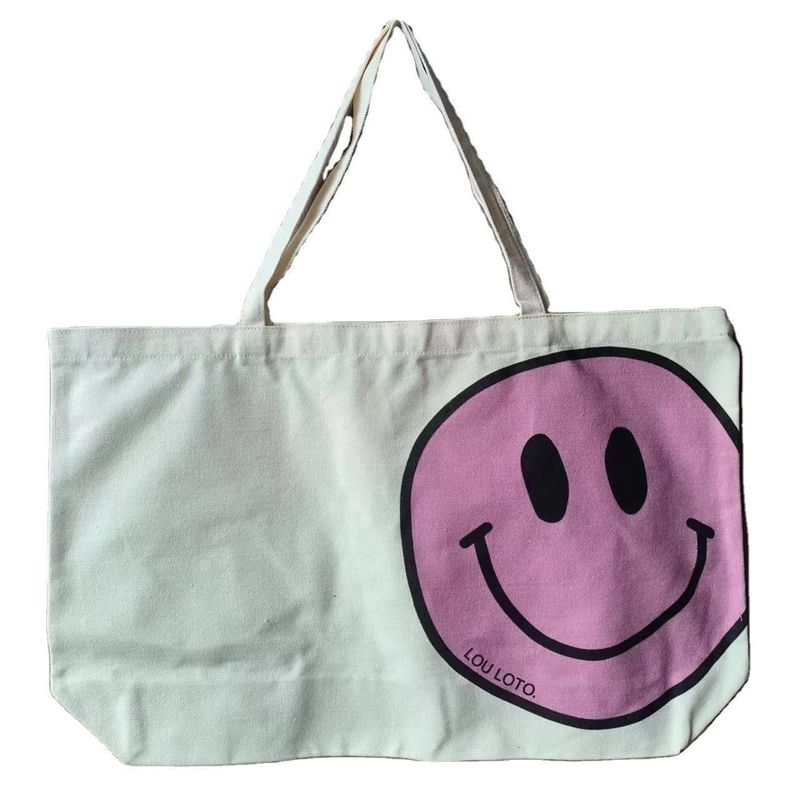 Sac à main en toile avec couleur personnalisée et logo imprimé
