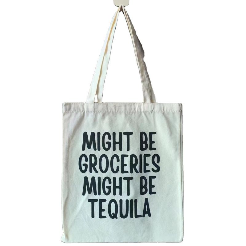 Design personnalisé Sac de magasinage en toile ordinaire écologique avec matériau recyclé