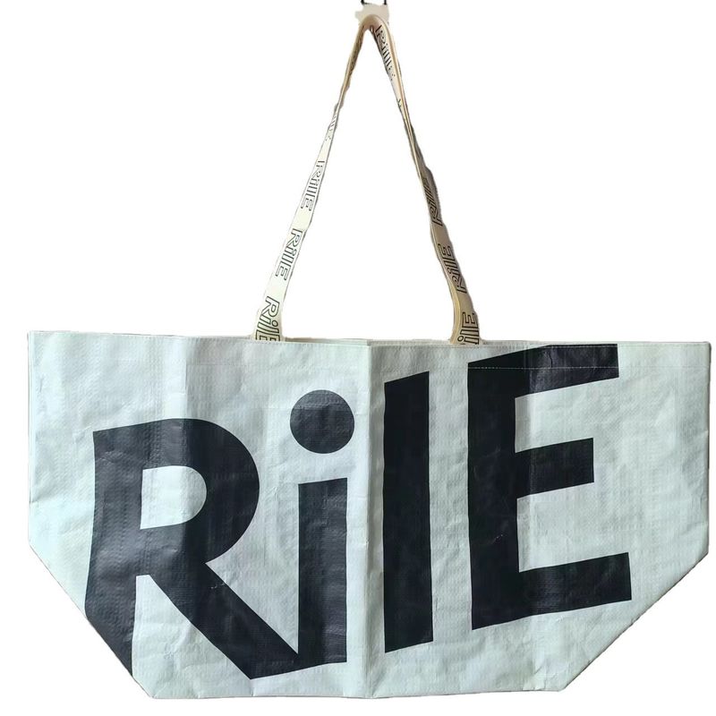 Impression personnalisée extra grand sac de magasinage réutilisable à l' enveloppe mat laminé en PP tissé