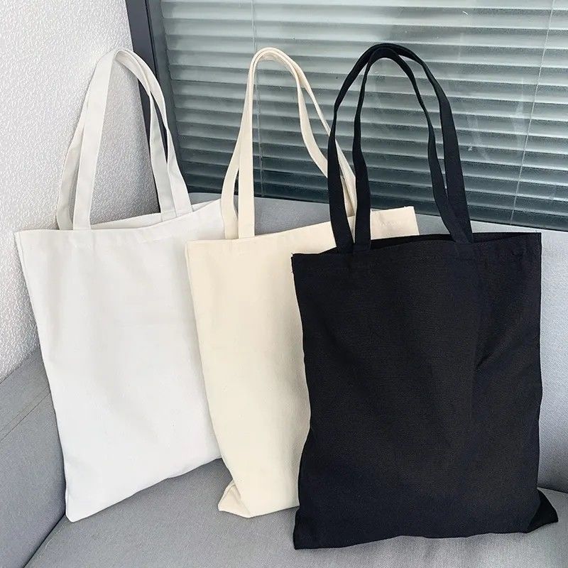 12 oz original sac à main en coton simple avec logo personnalisé sac à main écologique
