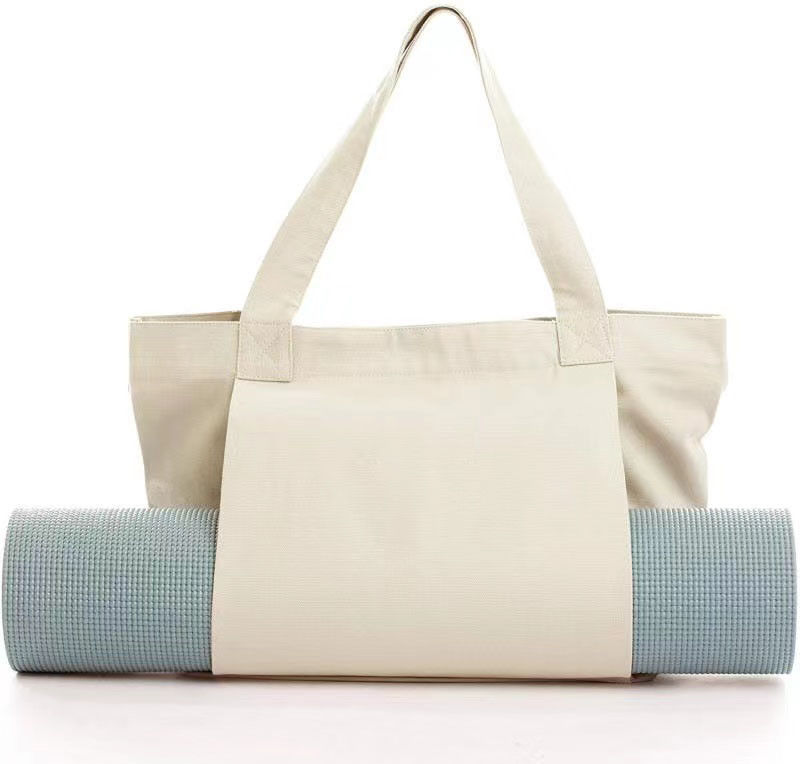 Sac de tapis de yoga en toile de coton écologique de couleur personnalisée pour les yogis écologiquement conscients