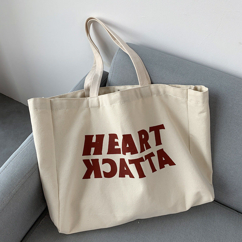 2022 mode femme sur mesure sac de toile pour les achats avec un matériau écologique