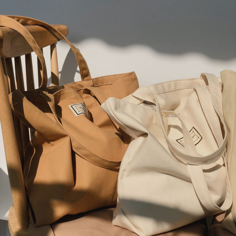 Lettre modèle Eco Friendly Extra Large Logo personnalisé en toile Sac d'épicerie Sac à main surdimensionné