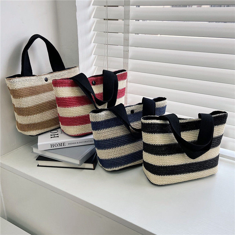 Sac à main en paille tissé écologique pour femmes 2022 Beach Tote Modèle pour femmes Type Autre