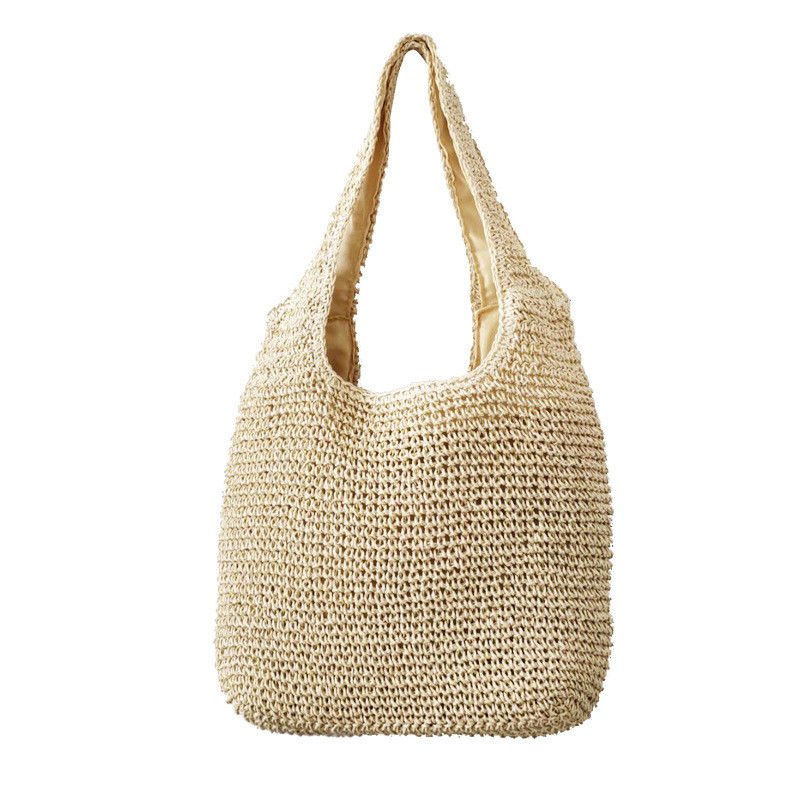 Sac à main Raffia d'été 2022 Style bohème Acceptable OEM/ODM Sac de plage en paille tissée