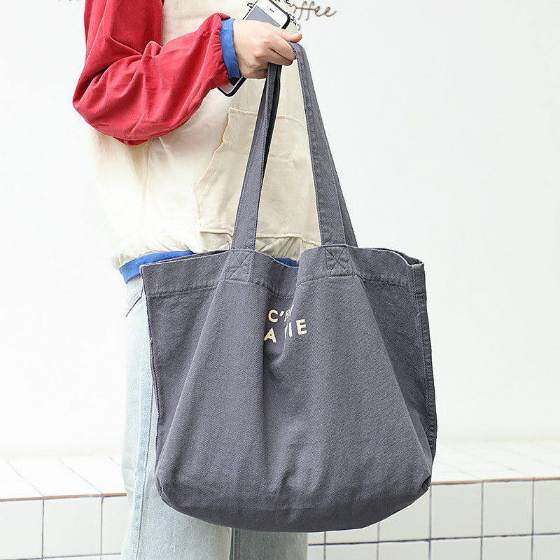Sac de magasinage en toile écologique avec logo et motif